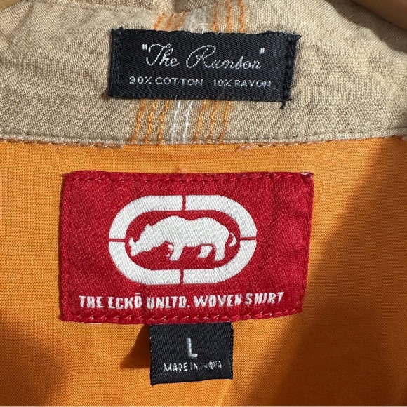 Ecko Unlimited sz. L "The Rumson" cotton blend woven shirt, lightweight, spring - Picture 5 of 11